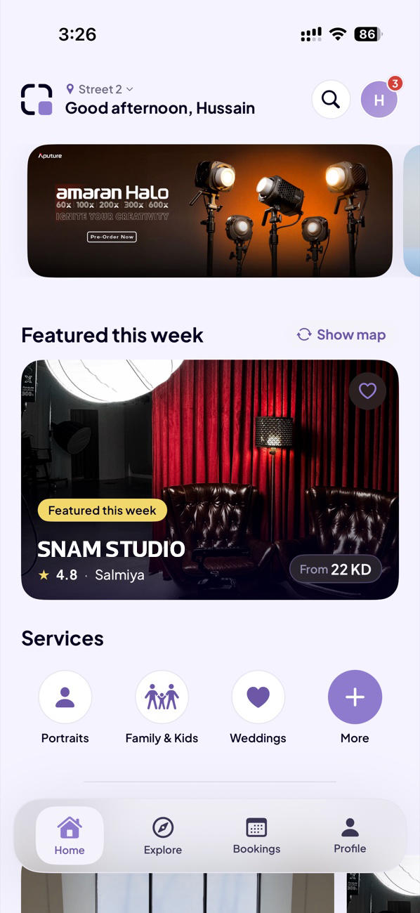 TryStudios home and studio discovery