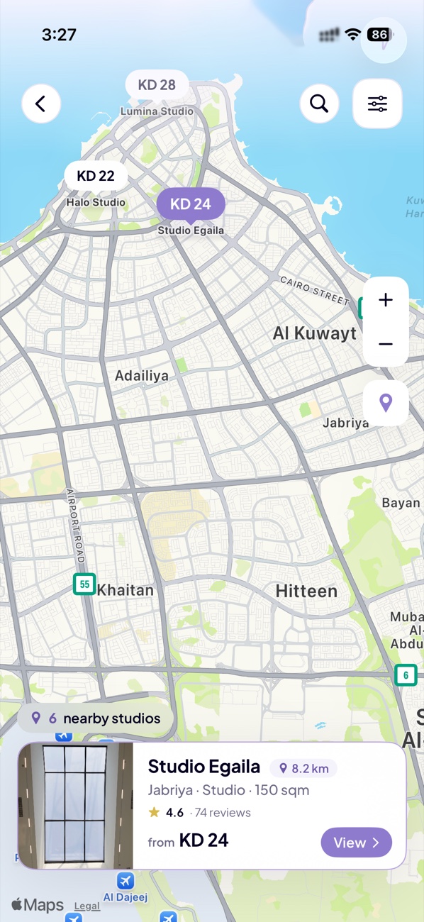 TryStudios studio map
